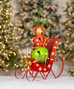 30.5 Inch Christmas Sleigh With Giant Jingle Bell