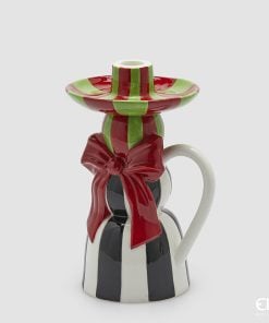 Candle Holder With Bow