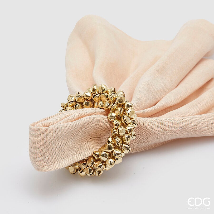 Round Napkin Ring With Bells Round Napkin Ring With Bells