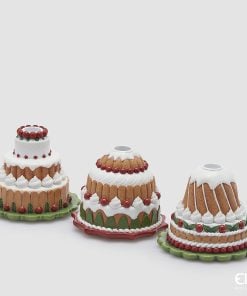 Cake Candle Holder 3 Assorted