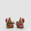 Gredy Bear Candle Holder 2 Ass