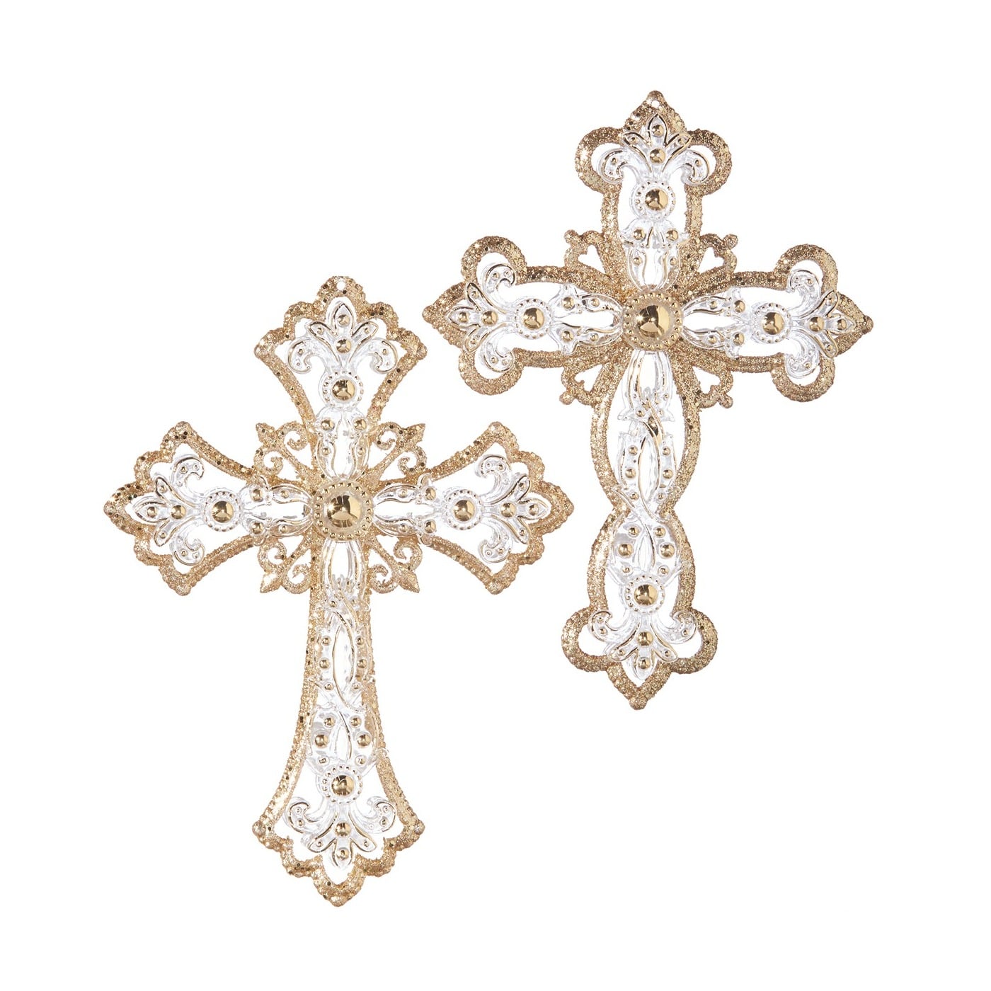 Jeweled Cross Ornament 13Cm Jeweled Cross Ornament 13Cm