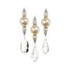 Crystal Pearl Drop Orn 15Cm