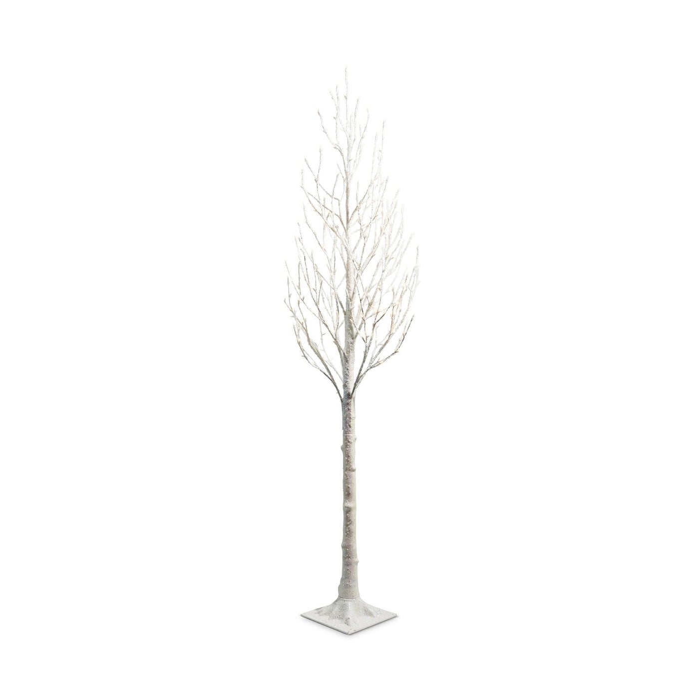 Lighted White Iced Tree 18Cm Lighted White Iced Tree 18Cm