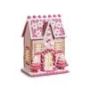 Lighted Pink Gingerbread 33Cm