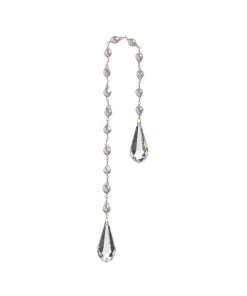 Pearl Chain Jewel Drop Orn 45cm