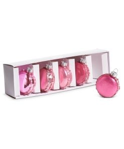 Box Of Pink Macaroon Ornament 5Cm