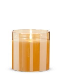 Gold Glass Ivory Candle 15X15cm