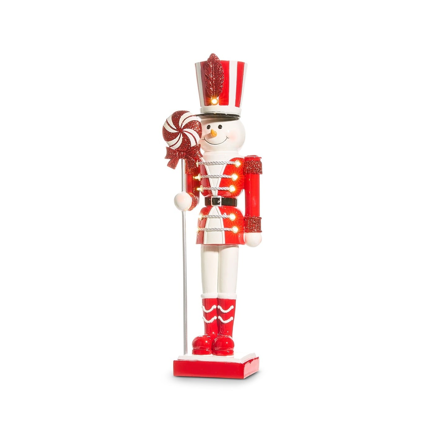 Lighted Snowman Nutcracker 65Cm Lighted Snowman Nutcracker 65Cm