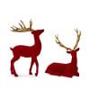 Red Flocked Deer 42Cm