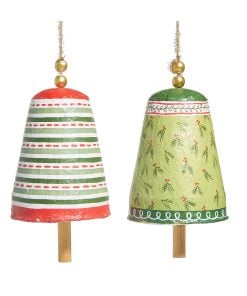 Patern Christmas Bell Orn 25Cm