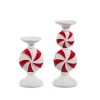 Peppermint Candle Holder Set of 2 Peppermint Candle Holder Set of 2