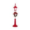 Light Red&White Lamp Post 53Cm