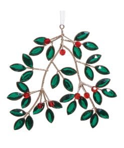 Jeweled Vining Ornament 17Cm
