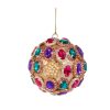 Multicolor Brooch Ball Orn 9Cm