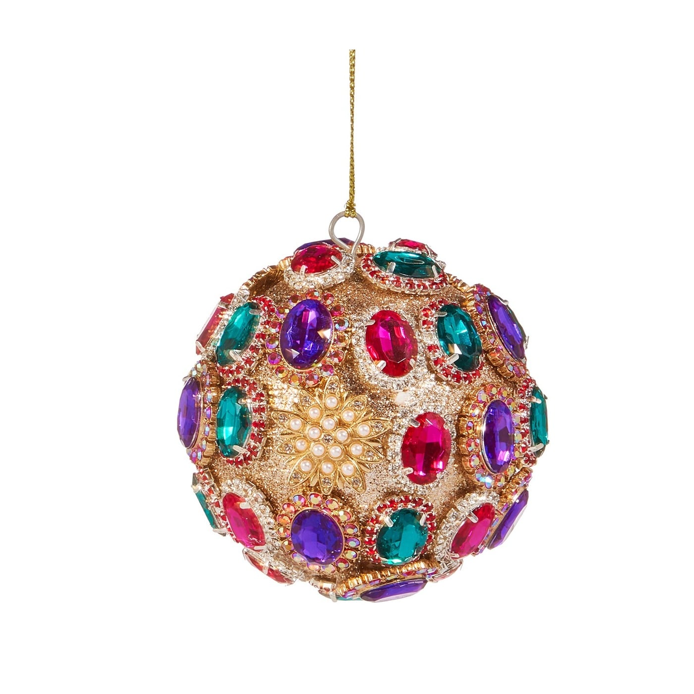 Multicolor Brooch Ball Orn 9Cm Multicolor Brooch Ball Orn 9Cm
