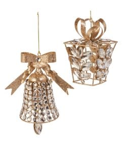 Clear Jeweled Ornament 18Cm