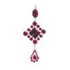 Pink Jeweled Drop Ornament 18Cm