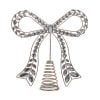 Jeweled Bow Tree Topper 27Cm