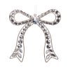 Clear Jeweled Bow Ornament 19Cm