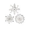 Jeweled Snowflake Orn 27Cm