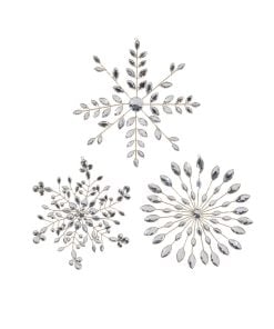 Jeweled Snowflake Orn 27Cm