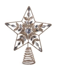 Jeweled Star Tree Topper 27Cm