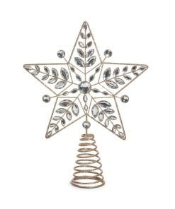 Jeweled Star Tree Topper 30Cm