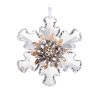 Acrylic Snowflak Brch Orn 10Cm