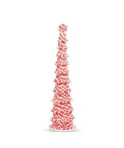 Lighted Peppermint Tree 55Cm
