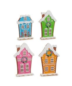 Bright Gingerbread Houses 35Cm