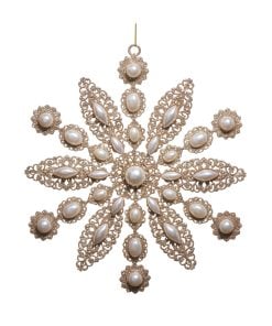 Glitter And Pearl Ornament 23Cm