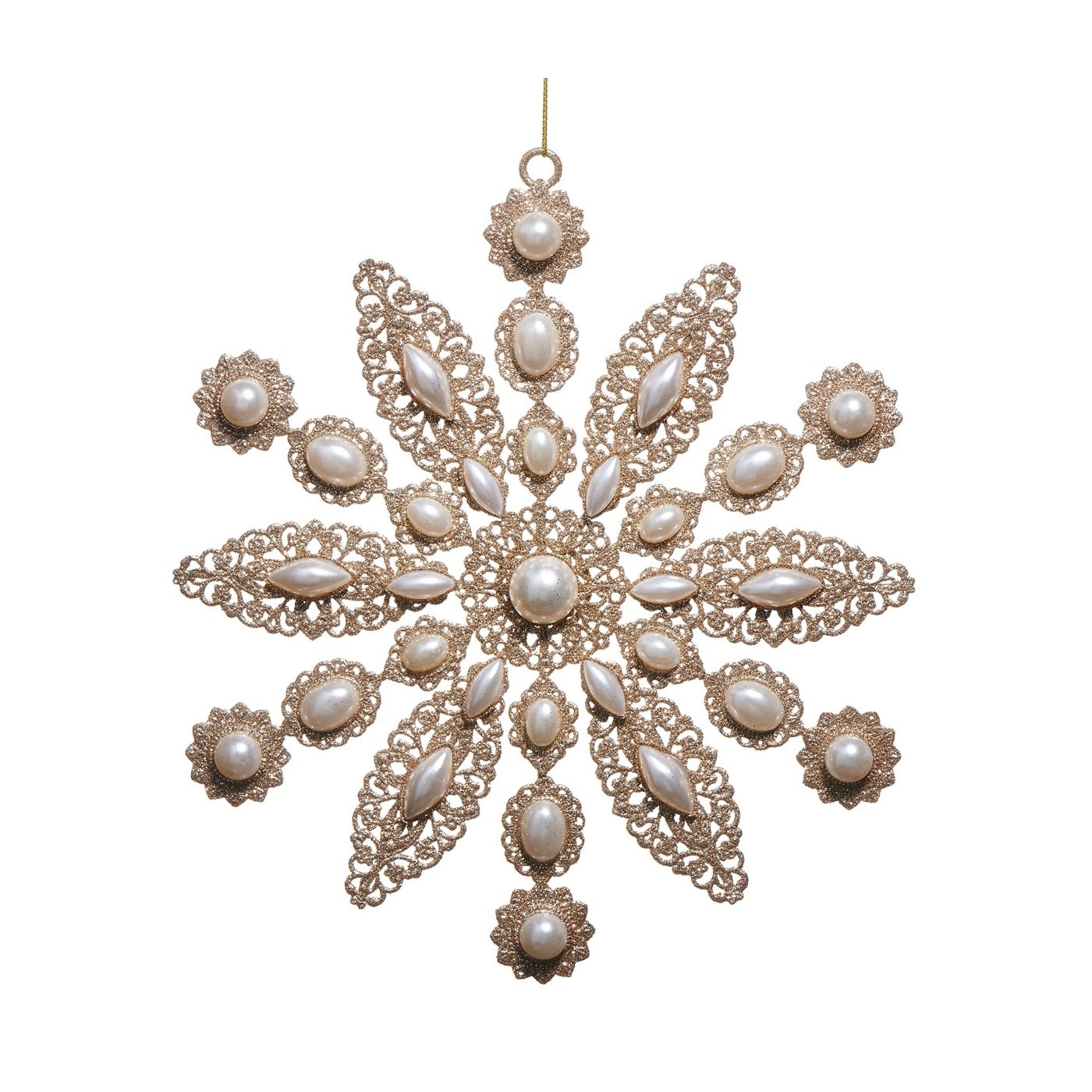 Glitter And Pearl Ornament 23Cm Glitter And Pearl Ornament 23Cm