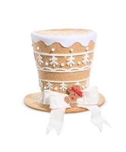 Gingerbread Top Hat 28Cm