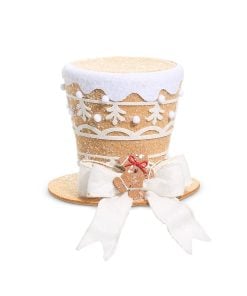 Gingerbread Top Hat 15Cm