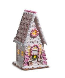 Pink Gingerbread House 30Cm