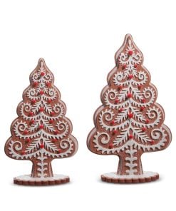Felt Gingerbread Trees 45Cm