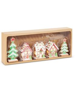 Lightd Gingerhouses&Trees 20Cm