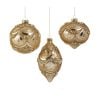 Gold Pearl Trimmed Ornament 10Cm