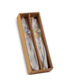 Iridescent Finial Orn 37Cm S2