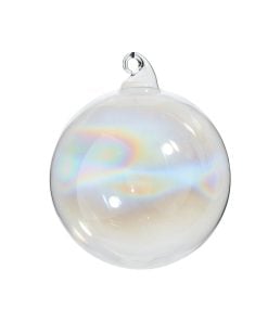Iridescent Sheer Glass Ball