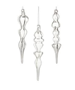 Clear Finial Ornament 19Cm
