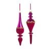 Purple Pearl Banded Velvet Orn