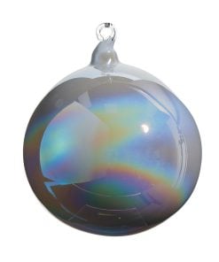 Iridescent Blown Glass Bal Orn