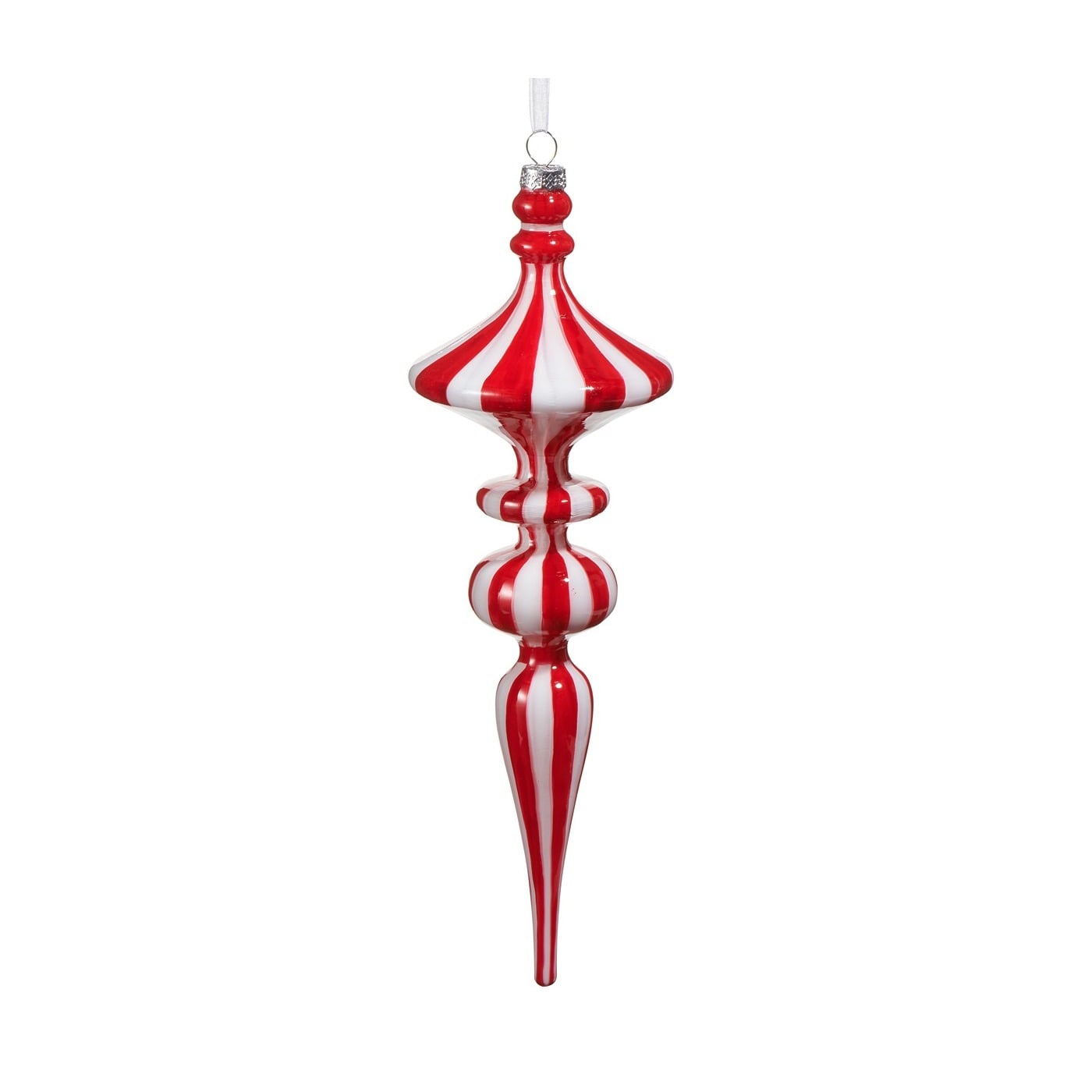 Striped Finial Ornament 30Cm Striped Finial Ornament 30Cm