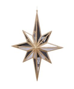 Mirrored North Star Ornament 45Cm