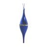 Blue Pearl Banded Velvet Orn