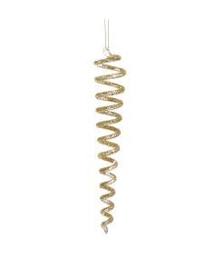 Gold Glitter Swirl Icicles 20Cm