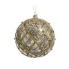 Silver & Gld Mercury Glass Bal Silver & Gld Mercury Glass Bal