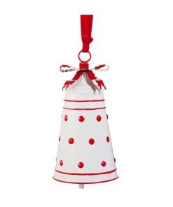 White With Red Polka Dot Bell